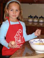 girl wearing apron