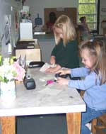 girl's at marker table